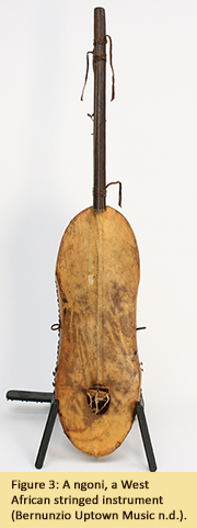 Figure 3: A ngoni, a West African stringed instrument (Bernunzio Uptown Music n.d.).