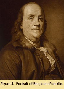 Figure 4- Portrait of Benjamin Franklin.
