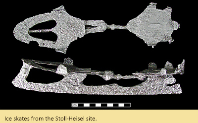 Ice skates from the Stoll-Heisel site.
