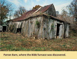 An image of Parran Barn where the Bibb flue was excavated.